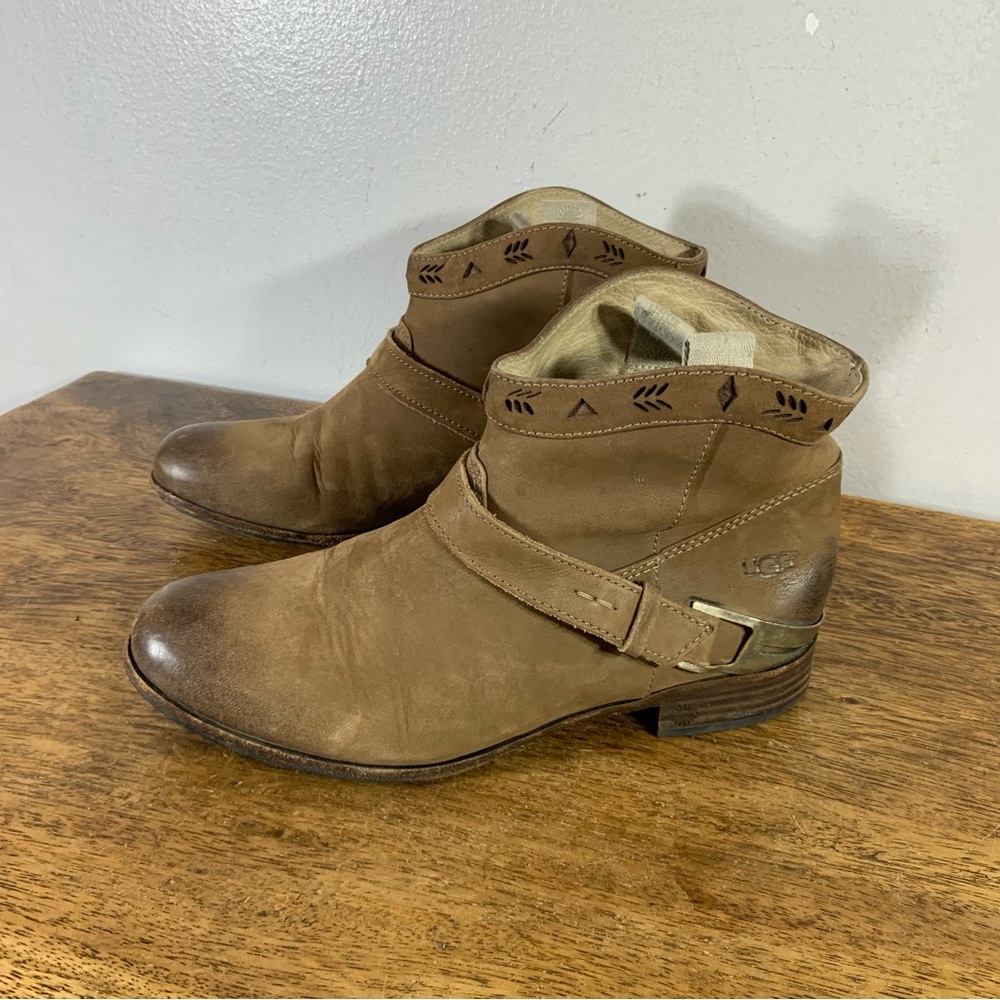 Ugg cowboy style leather boots